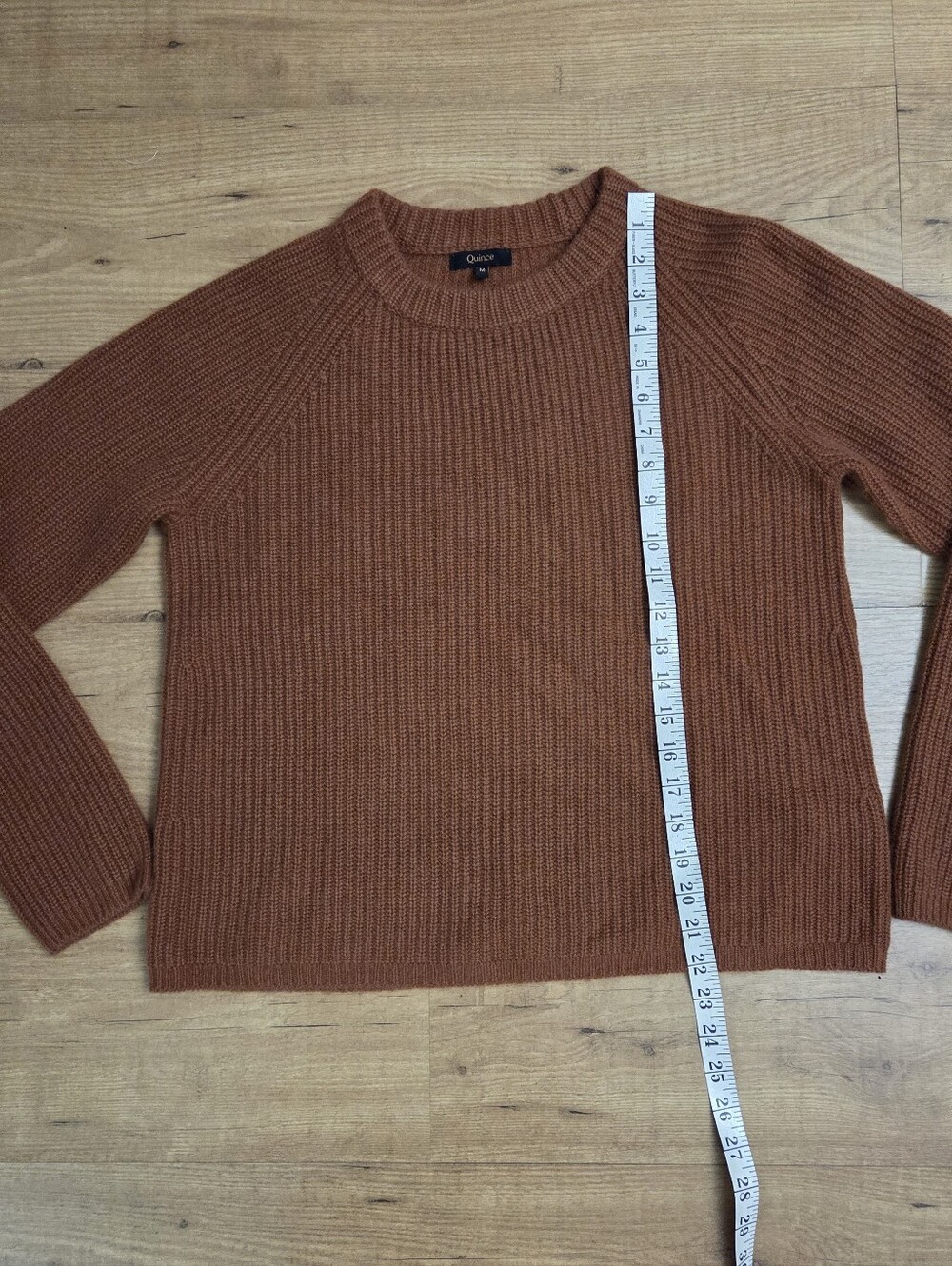 Quince Mongolian Cashmere Fisherman Crewneck Sweater - Picture 9 of 12